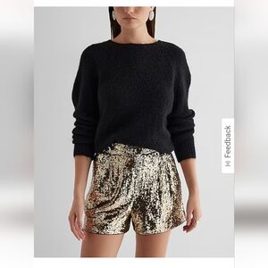 Sequin High Waisted Shorts